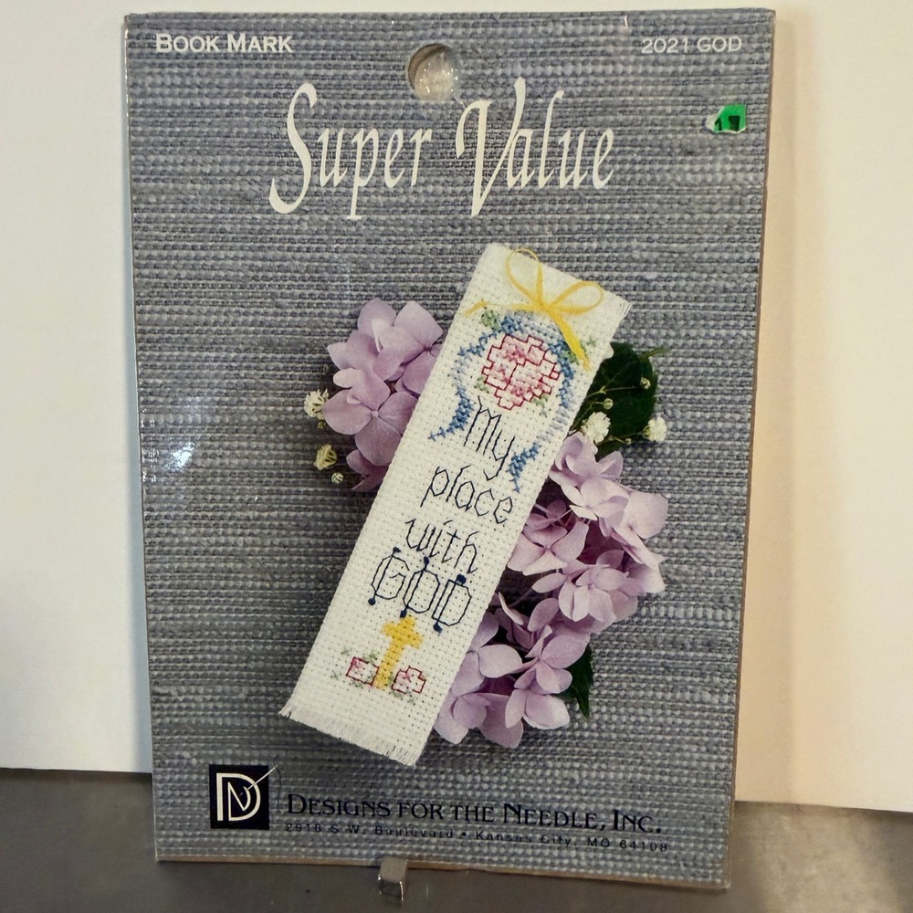 Designs For The Needle Cross‎ Stitch Bookmark Kit My Place With God New